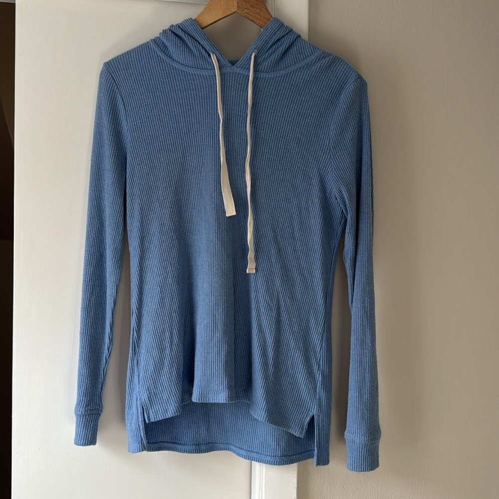 INC lightweight hoodie, light blue. womens medium